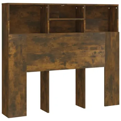 Vzglavna omarica - Nočna omarica - Posteljna omarica dimljeni hrast 120x19x103,5 cm