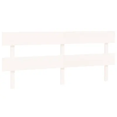 Posteljno vzglavje - Vzglavna omarica - Nočna omarica belo 184x3x81 cm trdna borovina