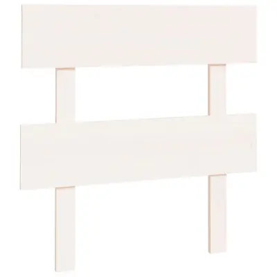 Posteljno vzglavje - Vzglavna omarica - Nočna omarica belo 93,5x3x81 cm trdna borovina