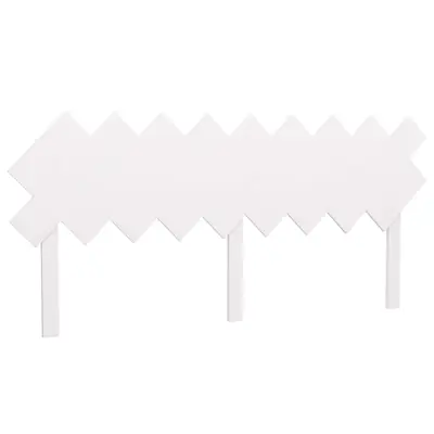 Posteljno vzglavje - Vzglavna omarica - Nočna omarica belo 178x3x80,5 cm trdna borovina