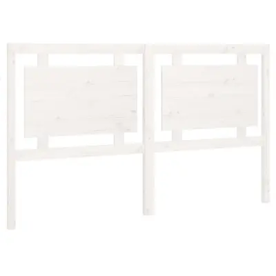 Posteljno vzglavje - Vzglavna omarica - Nočna omarica belo 165,5x4x100 cm trdna borovina