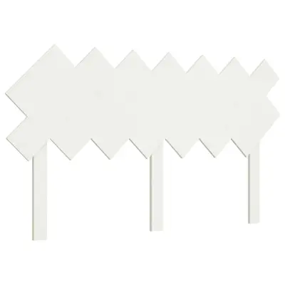 Posteljno vzglavje - Vzglavna omarica - Nočna omarica belo 141x3x80,5 cm trdna borovina