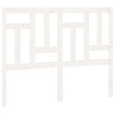 Posteljno vzglavje - Vzglavna omarica - Nočna omarica belo 145,5x4x100 cm trdna borovina