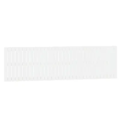 Stensko Posteljno vzglavje - Vzglavna omarica - Nočna omarica belo 204x3x60 cm trdna borovina