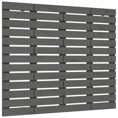 Stensko Posteljno vzglavje - Vzglavna omarica - Nočna omarica sivo 96x3x91,5 cm trdna borovina