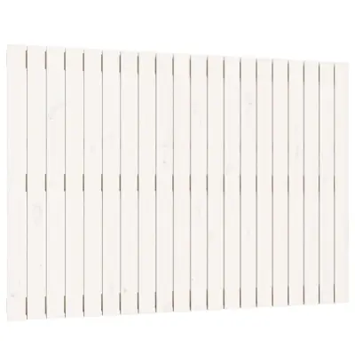 Stensko Posteljno vzglavje - Vzglavna omarica - Nočna omarica belo 127,5x3x90 cm trdna borovina