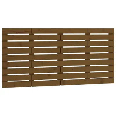 Stensko Posteljno vzglavje - Vzglavna omarica - Nočna omarica medeno rjavo 156x3x63 cm borovina