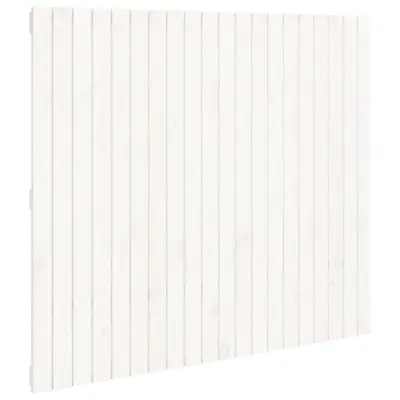 Stensko Posteljno vzglavje - Vzglavna omarica - Nočna omarica belo 127,5x3x110 cm trdna borovina