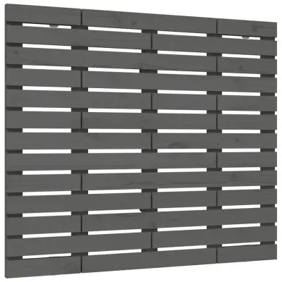 Stensko Posteljno vzglavje - Vzglavna omarica - Nočna omarica sivo 106x3x91,5 cm trdna borovina