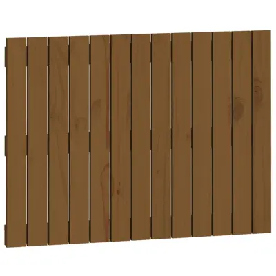 Stensko Posteljno vzglavje - Vzglavna omarica - Nočna omarica medeno rjavo 82,5x3x60 cm borovina