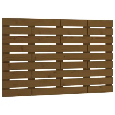 Stensko Posteljno vzglavje - Vzglavna omarica - Nočna omarica medeno rjavo 81x3x63 cm borovina