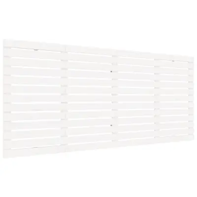 Stensko Posteljno vzglavje - Vzglavna omarica - Nočna omarica belo 166x3x91,5 cm trdna borovina