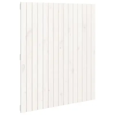 Stensko Posteljno vzglavje - Vzglavna omarica - Nočna omarica belo 95,5x3x110 cm trdna borovina