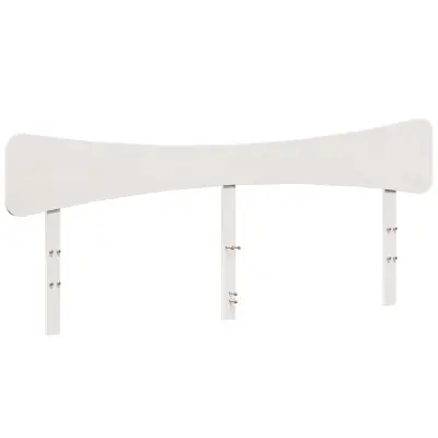 Vzglavna omarica - Nočna omarica - Posteljna omarica bela 200 cm trdna borovina