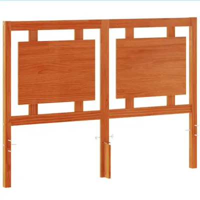 Vzglavna omarica - Nočna omarica - Posteljna omarica voščeno rjava 135 cm trdna borovina