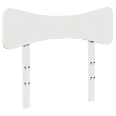 Vzglavna omarica - Nočna omarica - Posteljna omarica bela 75 cm trdna borovina