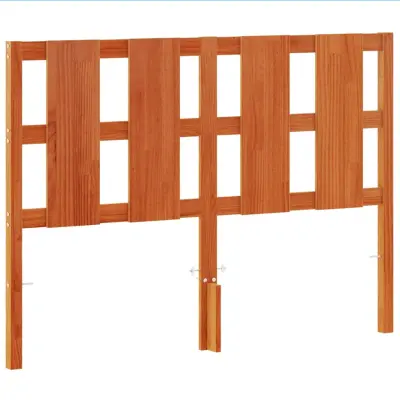 Vzglavna omarica - Nočna omarica - Posteljna omarica voščeno rjava 135 cm trdna borovina