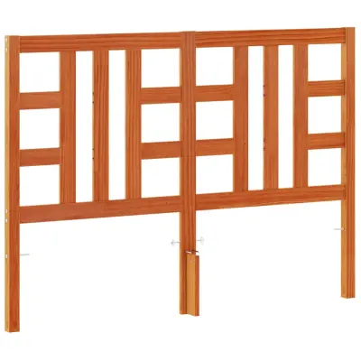 Vzglavna omarica - Nočna omarica - Posteljna omarica voščeno rjava 135 cm trdna borovina