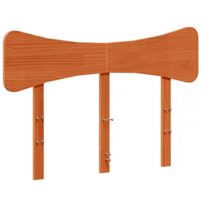 Vzglavna omarica - Nočna omarica - Posteljna omarica voščeno rjava 135 cm trdna borovina