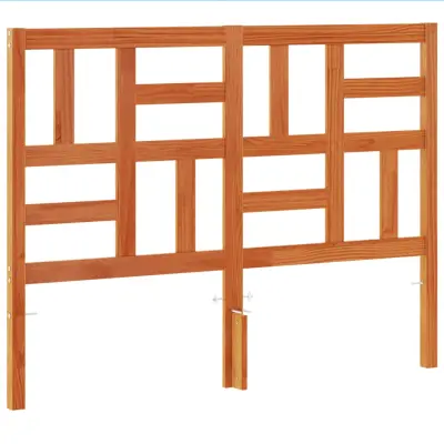 Vzglavna omarica - Nočna omarica - Posteljna omarica voščeno rjava 160 cm trdna borovina