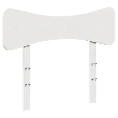 Vzglavna omarica - Nočna omarica - Posteljna omarica bela 90 cm trdna borovina