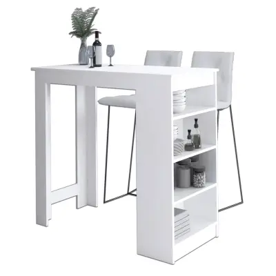 Barna miza za stol 115cm bela