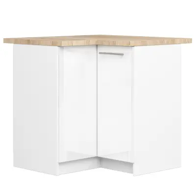 OLIWIA S90/90 Kabinet + BELA / BELA SJAJ Vrh