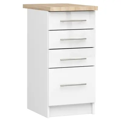 OLIWIA S40 SZ4 Kabinet + BELO / VISOKI SJAJ BELE Plošče