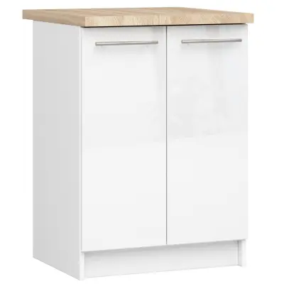 OLIWIA S60 2D Kabinet + BELA / VISOKI SJAJ BELA Vrh