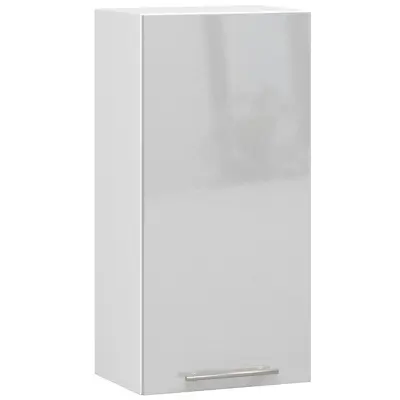 VISIČI KUHINJSKI OMARICA OLIVIA Š 40cm BELO-METALIK SJAJ H720