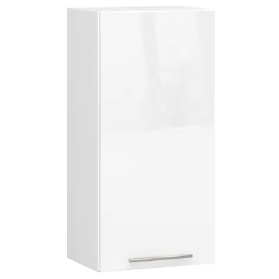 VISIČNI KUHINJSKI KABINET OLIVIA V 40cm BELE-BELE SIJAJ H720