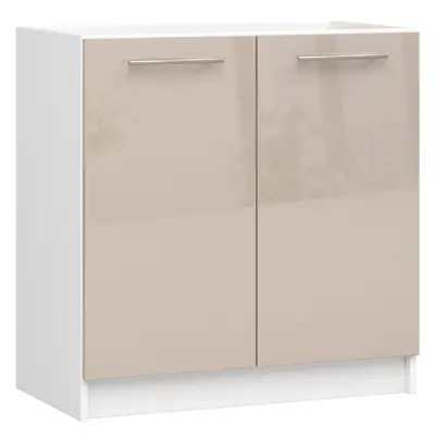 KUHINJSKI KABINET POD UMIVALNIK OLIWIA S 80cm BELO-KAPUCCINO SIJAJ