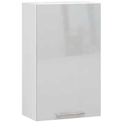 VISIČI KITCHEN CABINET OLIVIA W 50cm BELO-METALNI SJAJ H720