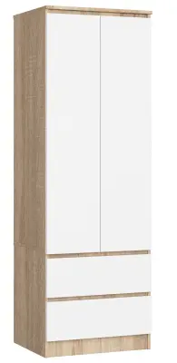 SZAFA STAR S 60 cm 2 VRATA 2 Predali PK SONOMA / BELO