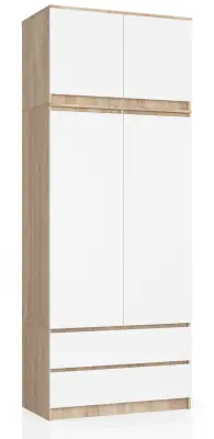 OMARA S TOP S90 2D 2SZ CLP PK SONOMA HRAST / BELO