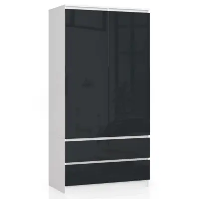 SZAFA S90 2D 2SZ CLP PK GRAFIT POŁYSK