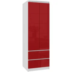 OMARA ZVEZDA S 60 cm 2 VRATA 2 Predali PK BELO / RDEČE SJAJNO