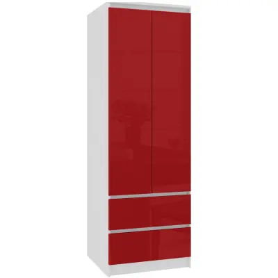 OMARA ZVEZDA S 60 cm 2 VRATA 2 Predali PK BELO / RDEČE SJAJNO