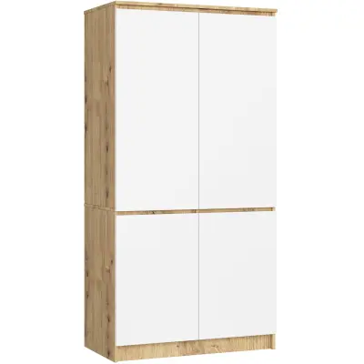 GARDEROBA S90 4D CLP ARTISAN / BELO