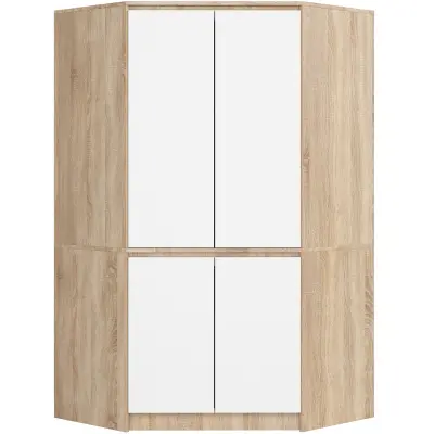 KOTNI KABINET S100 4D CLP SONOMA HRAST / BELO