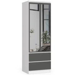 OMARA ZVEZDA S60 2D 2SZ BELO / SIVO + OGLEDALO