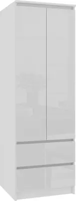 OMARA ZVEZDA S 60 cm 2 VRATA 2 Predali PK BELO / BELO SJAJ