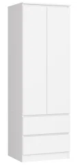 OMARA ZVEZDA S 60 cm 2 VRATA 2 Predala PK BELO
