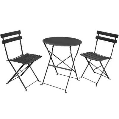 SET ZA BALKONSKO POHIŠTVO ORION ČRNA