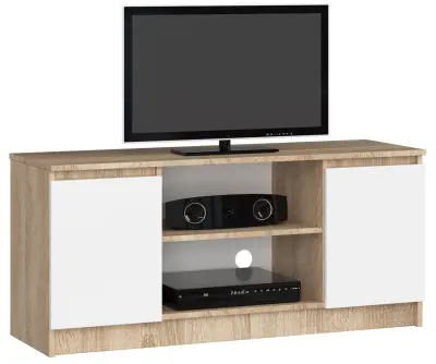 RTV KABINET 120 cm 2D 1P SONOMA / BELO
