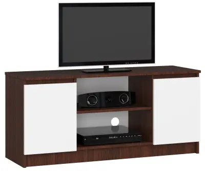 RTV KABINET 120 cm 2D 1P WENGE / BELO