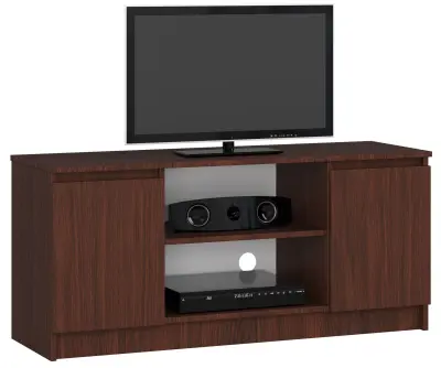 RTV KABINET 120 cm 2D 1P WENGE