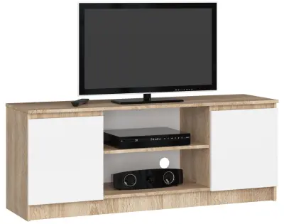 RTV KABINET 140 cm 2D 1P SONOMA / BELO
