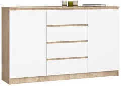 KOMODA K160 2D 4SZ CLP PK DĄB SONOMA / BIAŁY