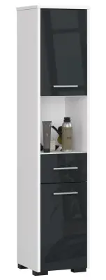 KOPALNIŠKA OMARA FIN KOLONA 30 2D 1SZ 1W 140cm GRAFITNI SJAJ